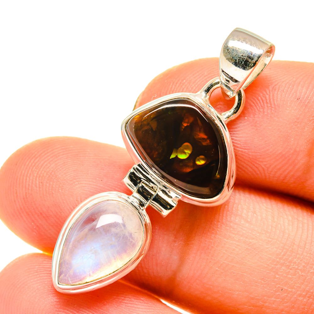 Mexican Fire Agate Pendants handcrafted by Anasilvercos - PD760453