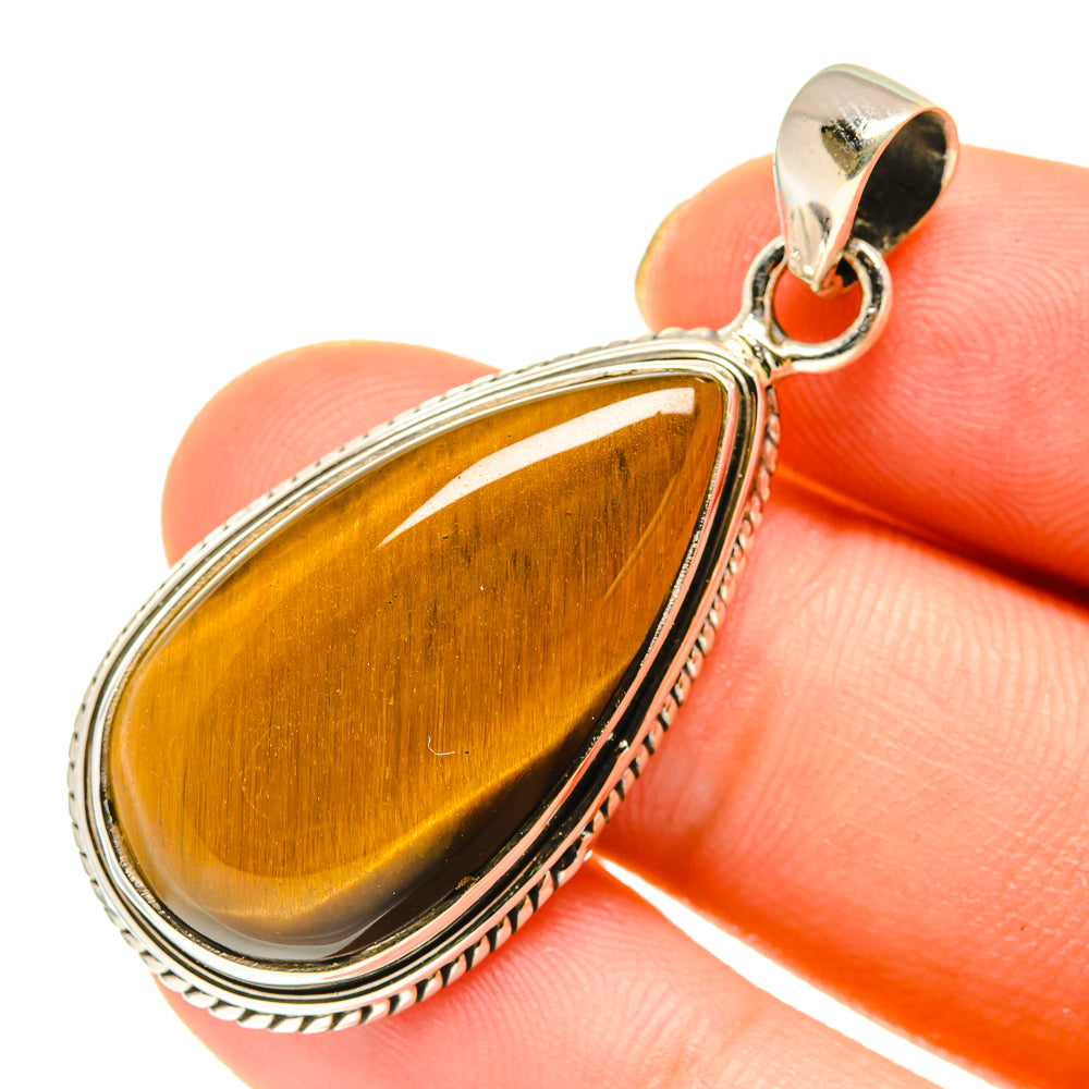 Tiger Eye Pendants handcrafted by Anasilvercos - PD760456