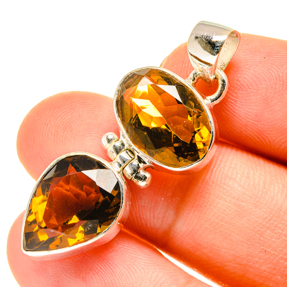Citrine Pendants handcrafted by Anasilvercos - PD760457