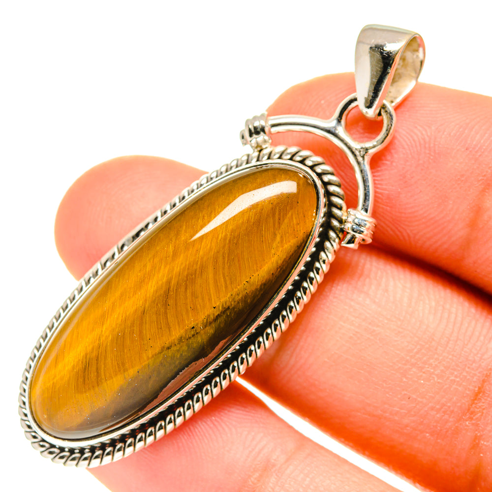 Tiger Eye Pendants handcrafted by Anasilvercos - PD760460