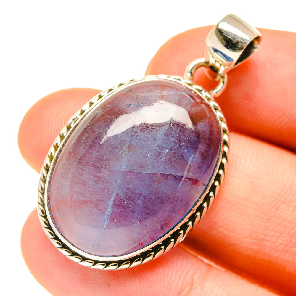 Blue Fluorite Pendants handcrafted by Anasilvercos - PD760470