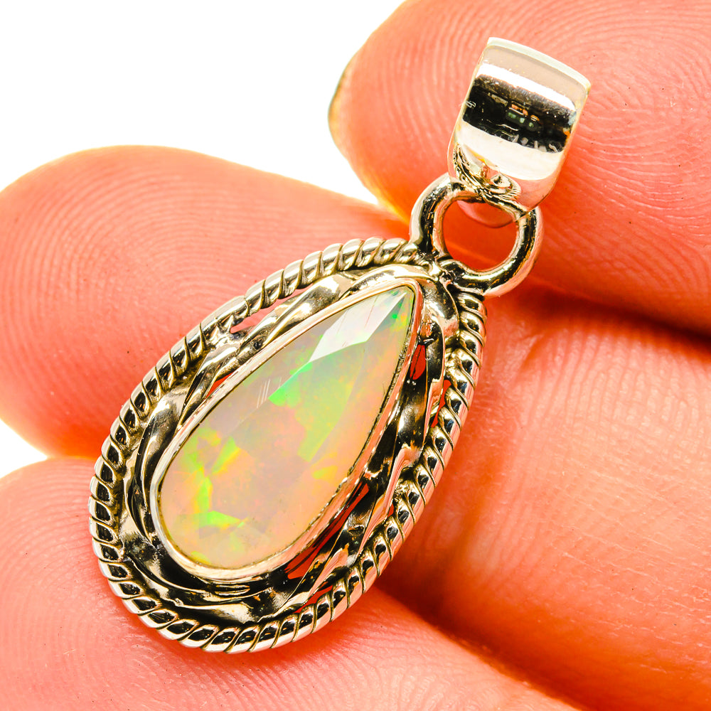 Ethiopian Opal Pendants handcrafted by Anasilvercos - PD760477