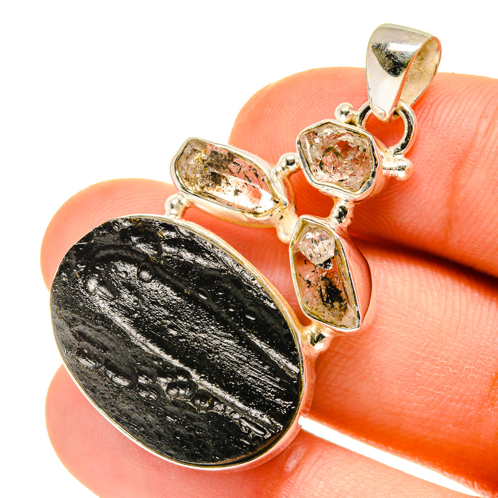 Tektite Pendants handcrafted by Anasilvercos - PD760479