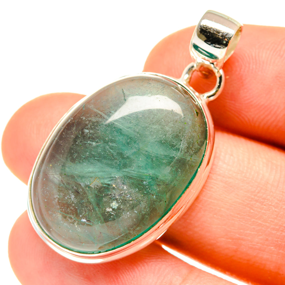 Green Fluorite Pendants handcrafted by Anasilvercos - PD760481