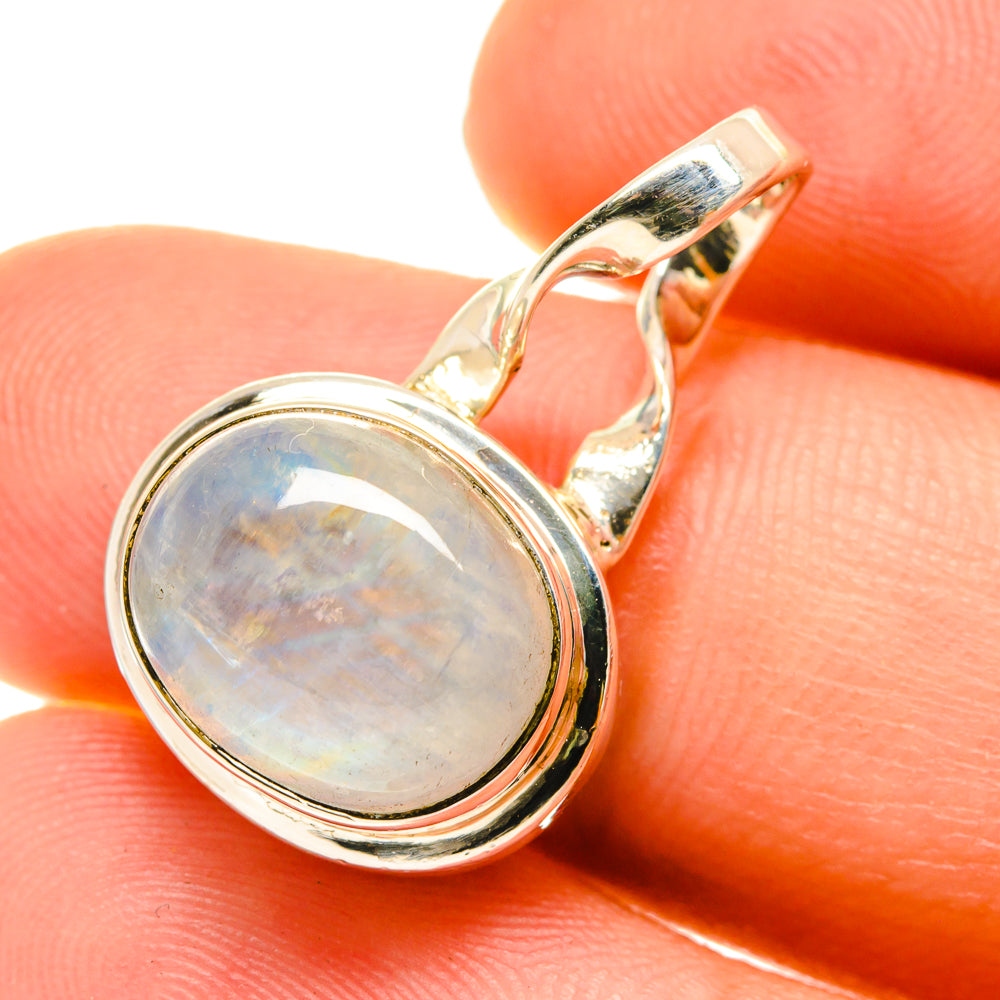 Rainbow Moonstone Pendants handcrafted by Anasilvercos - PD760485