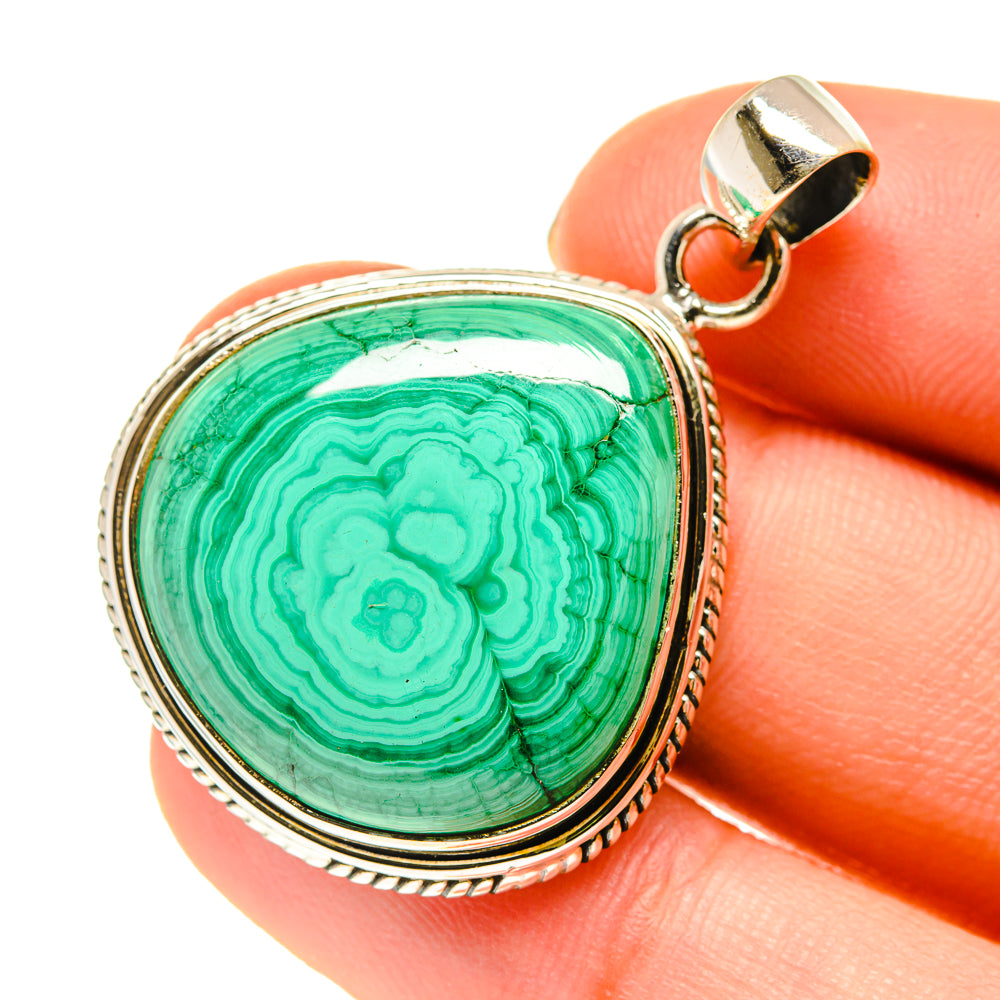 Malachite Pendants handcrafted by Anasilvercos - PD760488