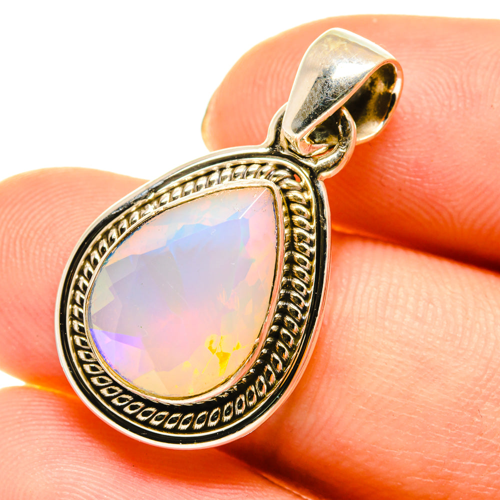 Ethiopian Opal Pendants handcrafted by Anasilvercos - PD760494