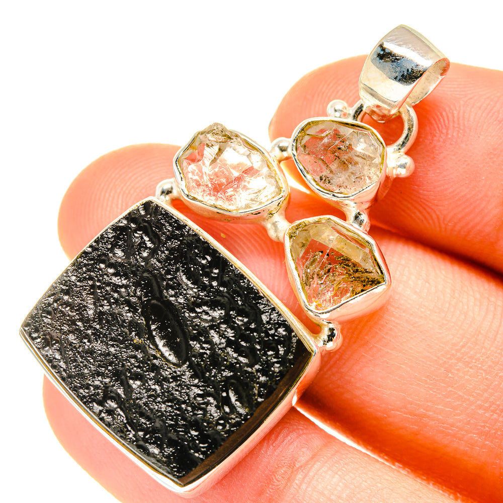 Tektite Pendants handcrafted by Anasilvercos - PD760507