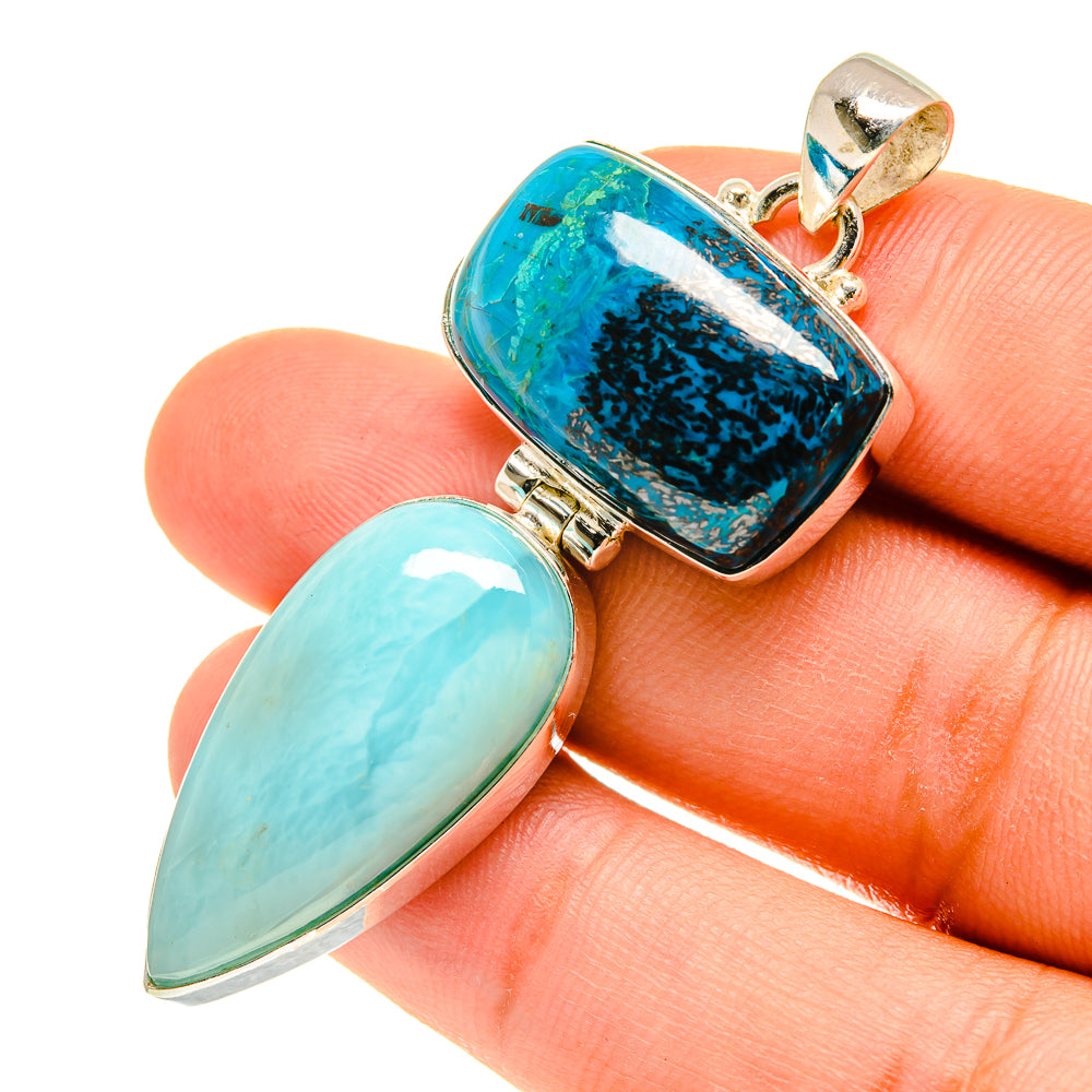 Larimar Pendants handcrafted by Anasilvercos - PD760526