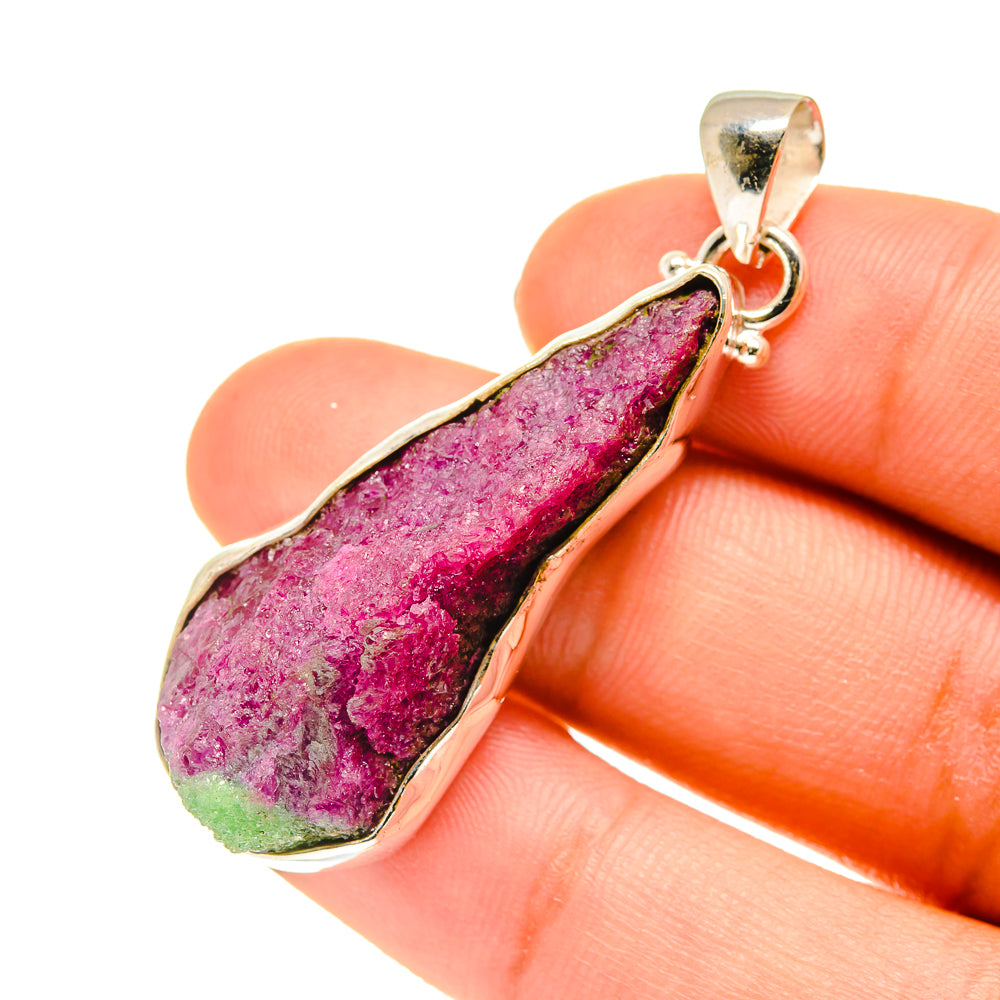 Ruby Zoisite Pendants handcrafted by Anasilvercos - PD760532