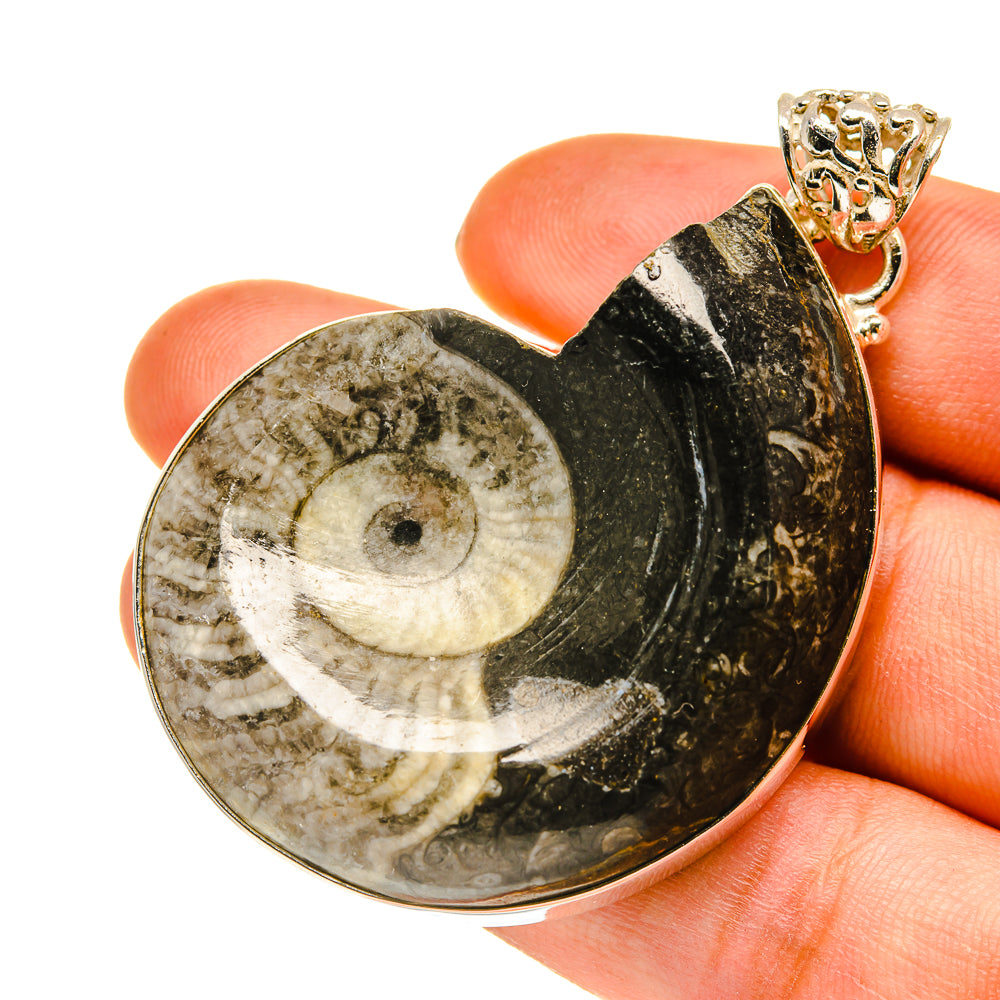 Orthoceras Fossil Pendants handcrafted by Anasilvercos - PD760536