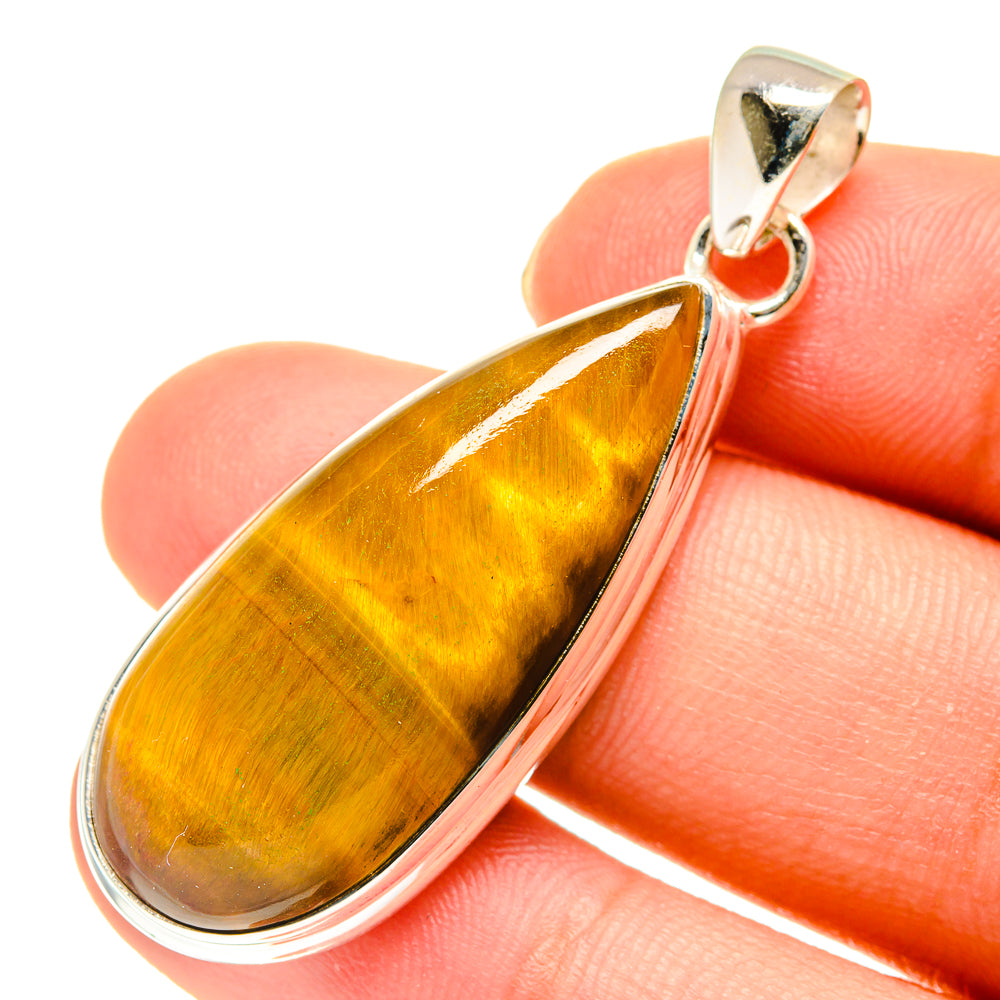 Tiger Eye Pendants handcrafted by Anasilvercos - PD760548