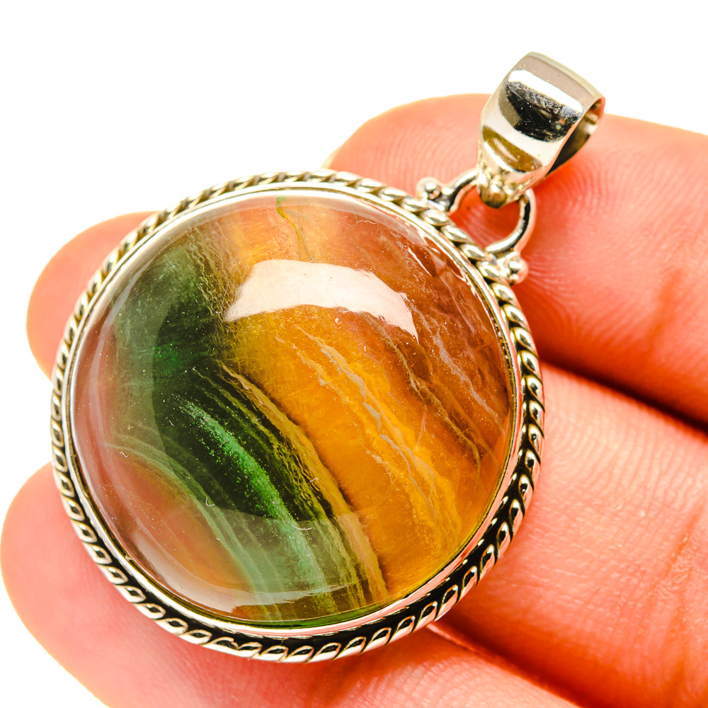 Fluorite Pendants handcrafted by Anasilvercos - PD760584