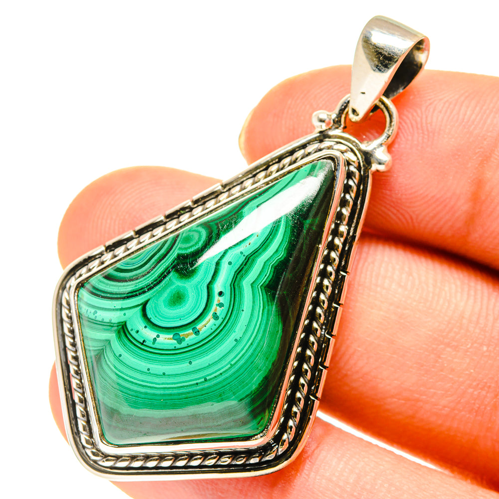 Malachite Pendants handcrafted by Anasilvercos - PD760588