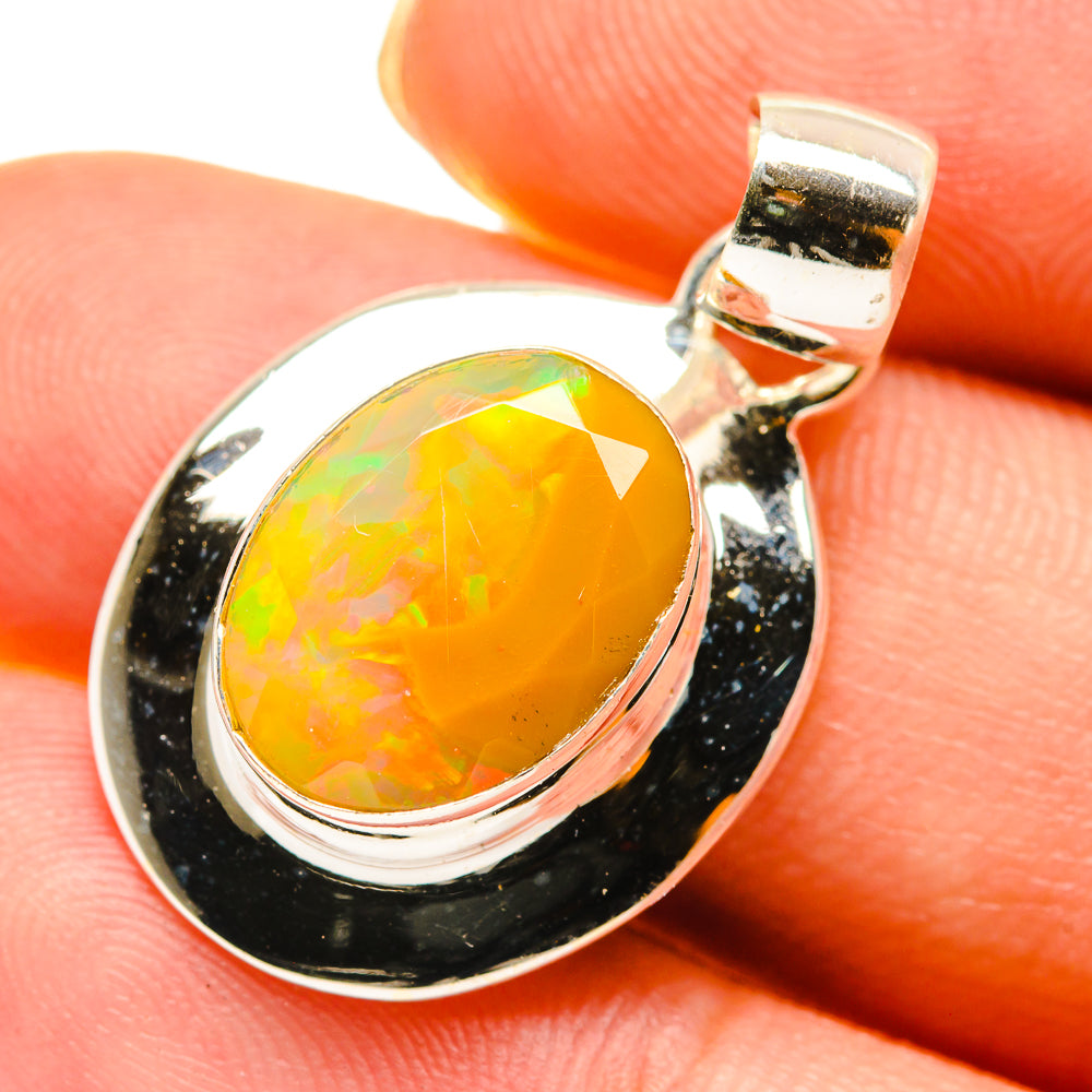 Ethiopian Opal Pendants handcrafted by Anasilvercos - PD760589