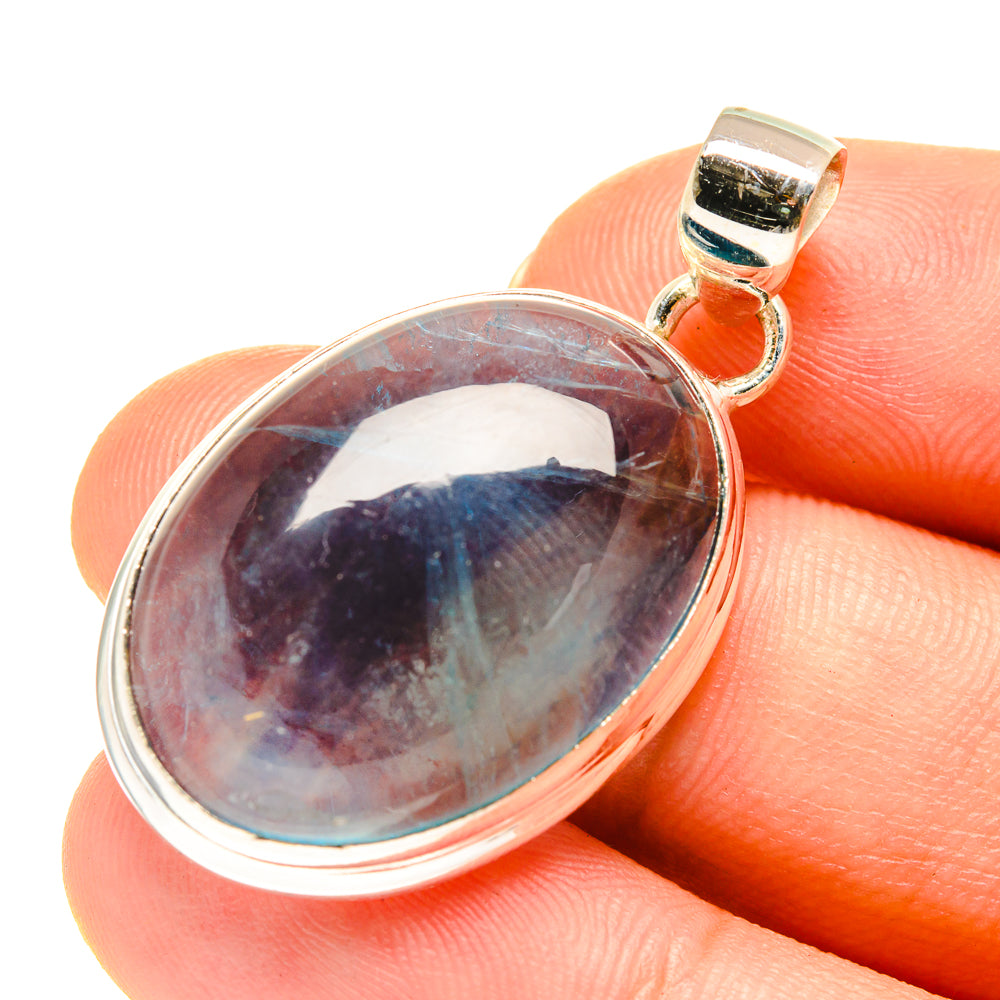 Blue Fluorite Pendants handcrafted by Anasilvercos - PD760593