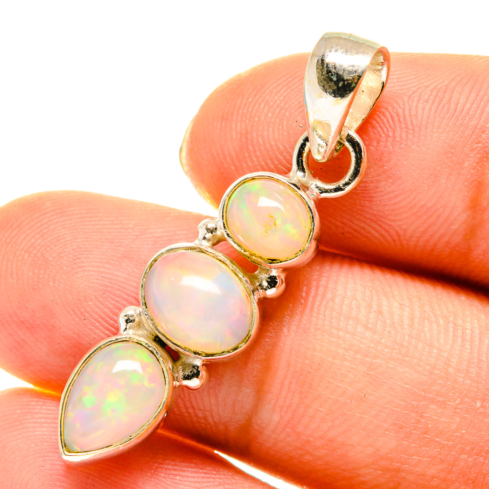 Ethiopian Opal Pendants handcrafted by Anasilvercos - PD760617