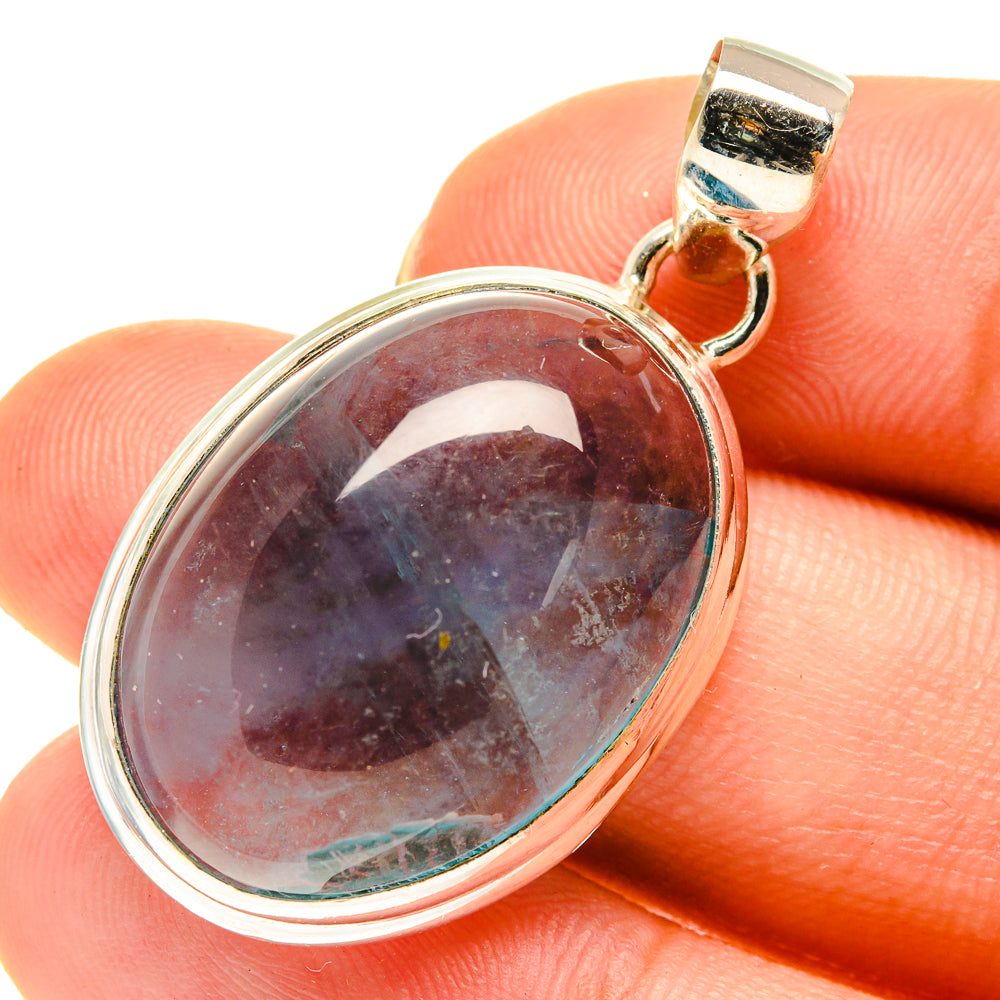 Blue Fluorite Pendants handcrafted by Anasilvercos - PD760623
