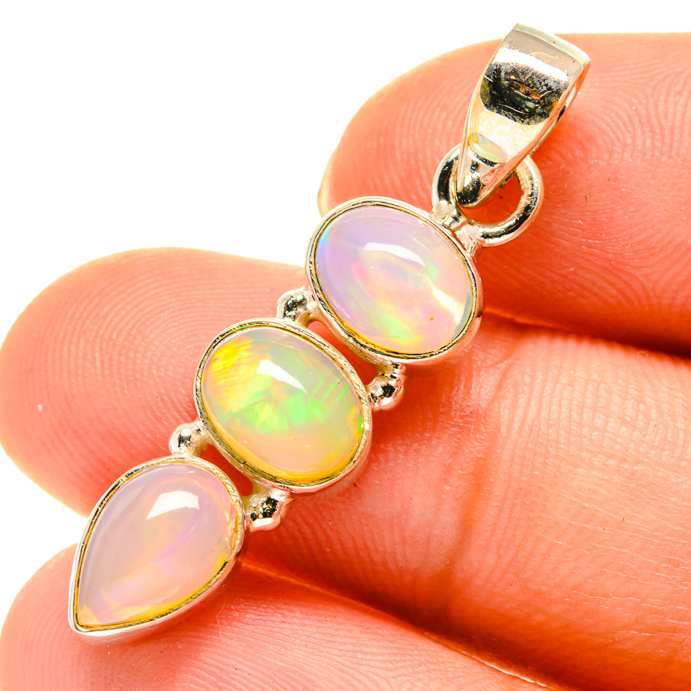 Ethiopian Opal Pendants handcrafted by Anasilvercos - PD760626