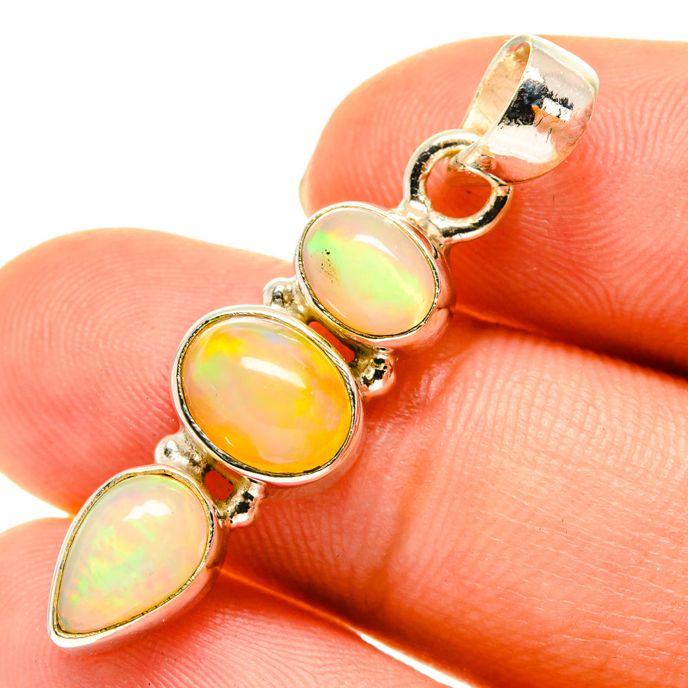 Ethiopian Opal Pendants handcrafted by Anasilvercos - PD760627