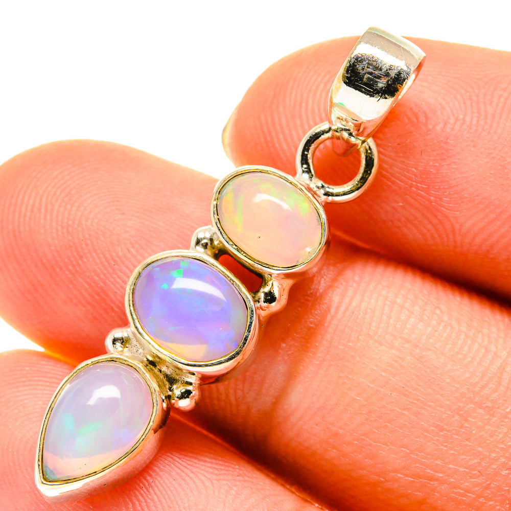 Ethiopian Opal Pendants handcrafted by Anasilvercos - PD760628
