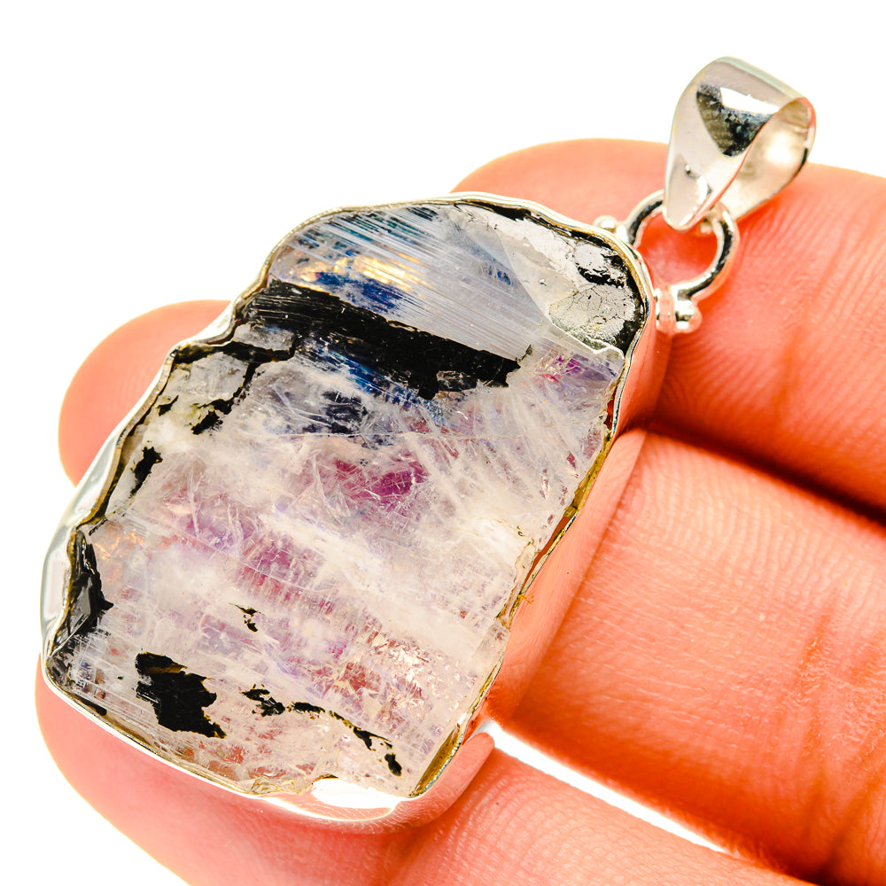 Rainbow Moonstone Pendants handcrafted by Anasilvercos - PD760630