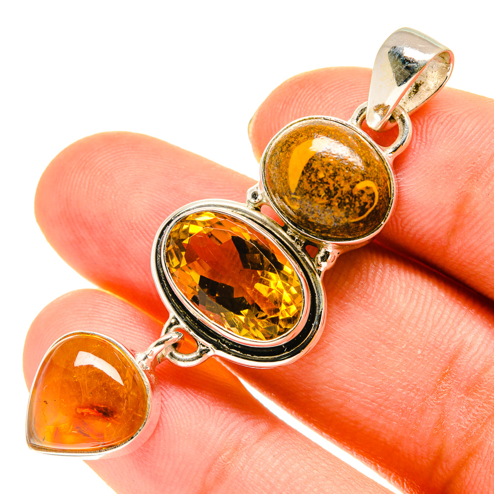 Citrine Pendants handcrafted by Anasilvercos - PD760634