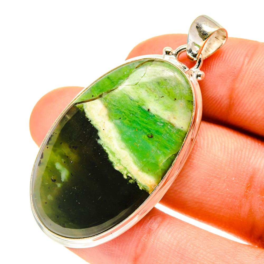 Australian Green Opal Pendants handcrafted by Anasilvercos - PD760635