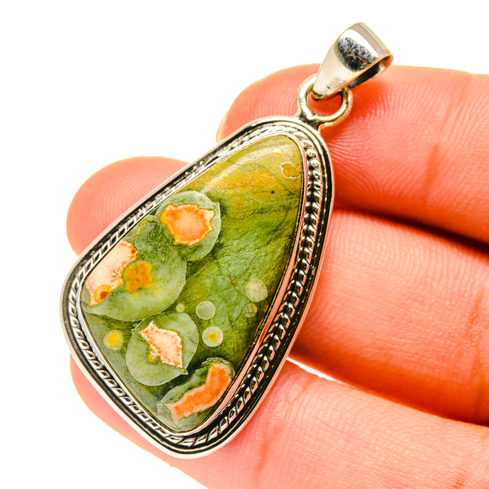 Rainforest Jasper Pendants handcrafted by Anasilvercos - PD760636