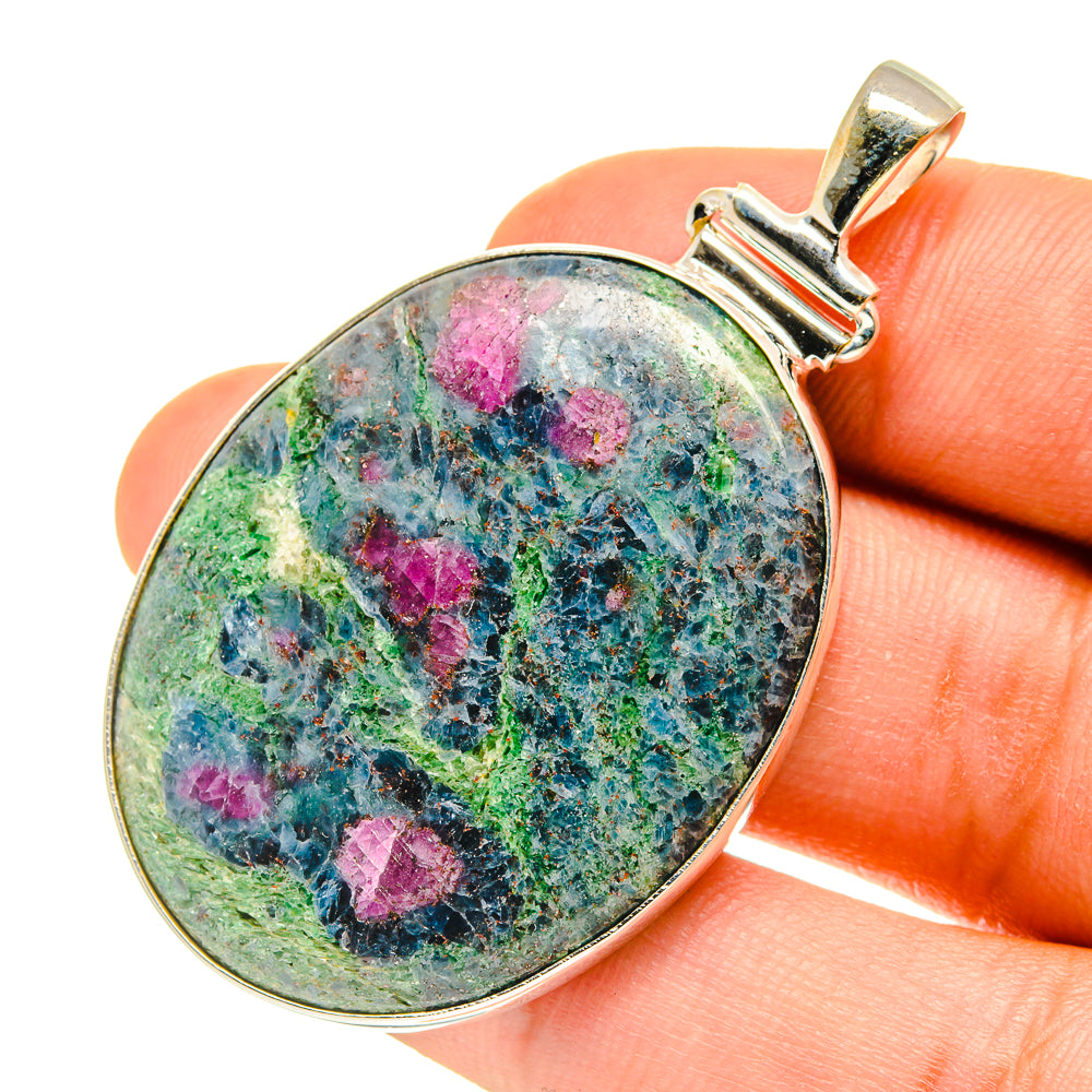 Ruby Fuchsite Pendants handcrafted by Anasilvercos - PD760658