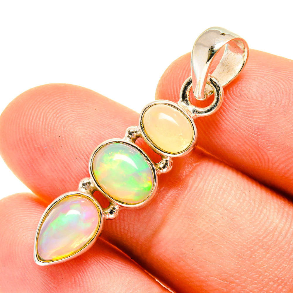 Ethiopian Opal Pendants handcrafted by Anasilvercos - PD760679