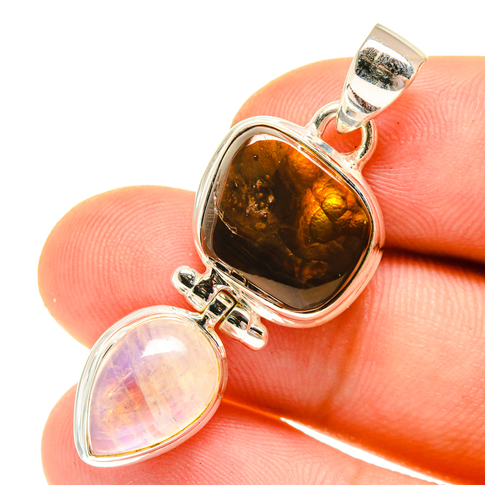 Mexican Fire Agate Pendants handcrafted by Anasilvercos - PD760703