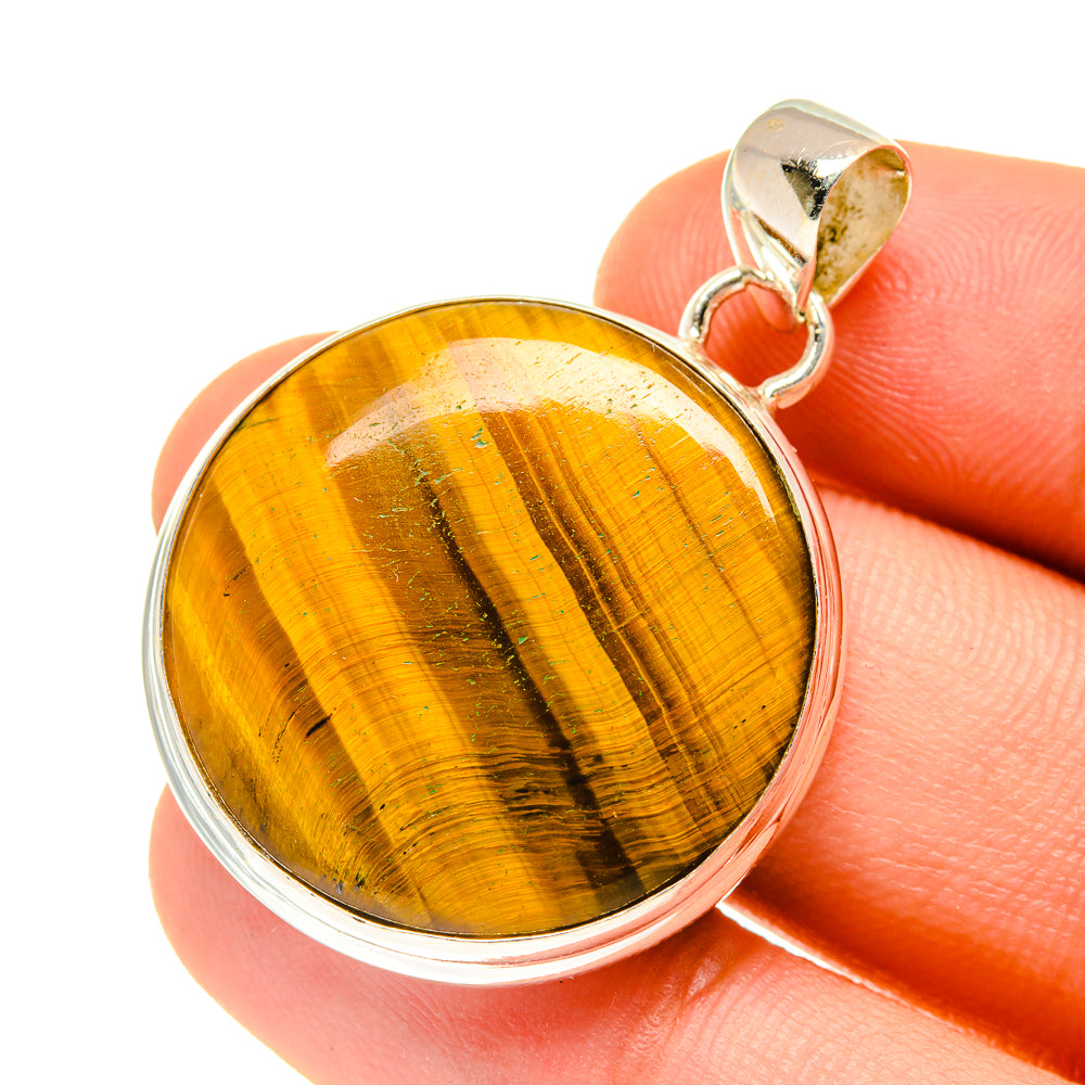 Tiger Eye Pendants handcrafted by Anasilvercos - PD760710