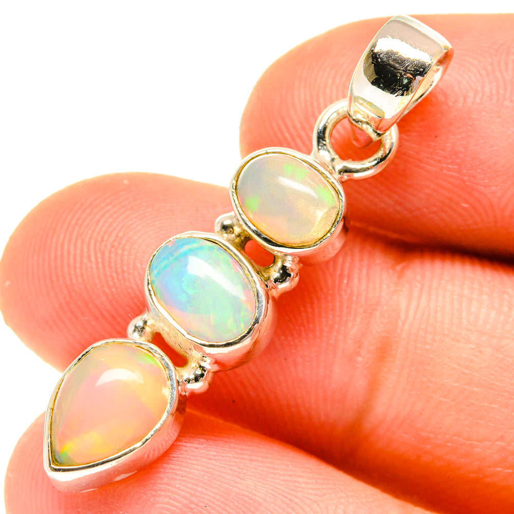 Ethiopian Opal Pendants handcrafted by Anasilvercos - PD760711