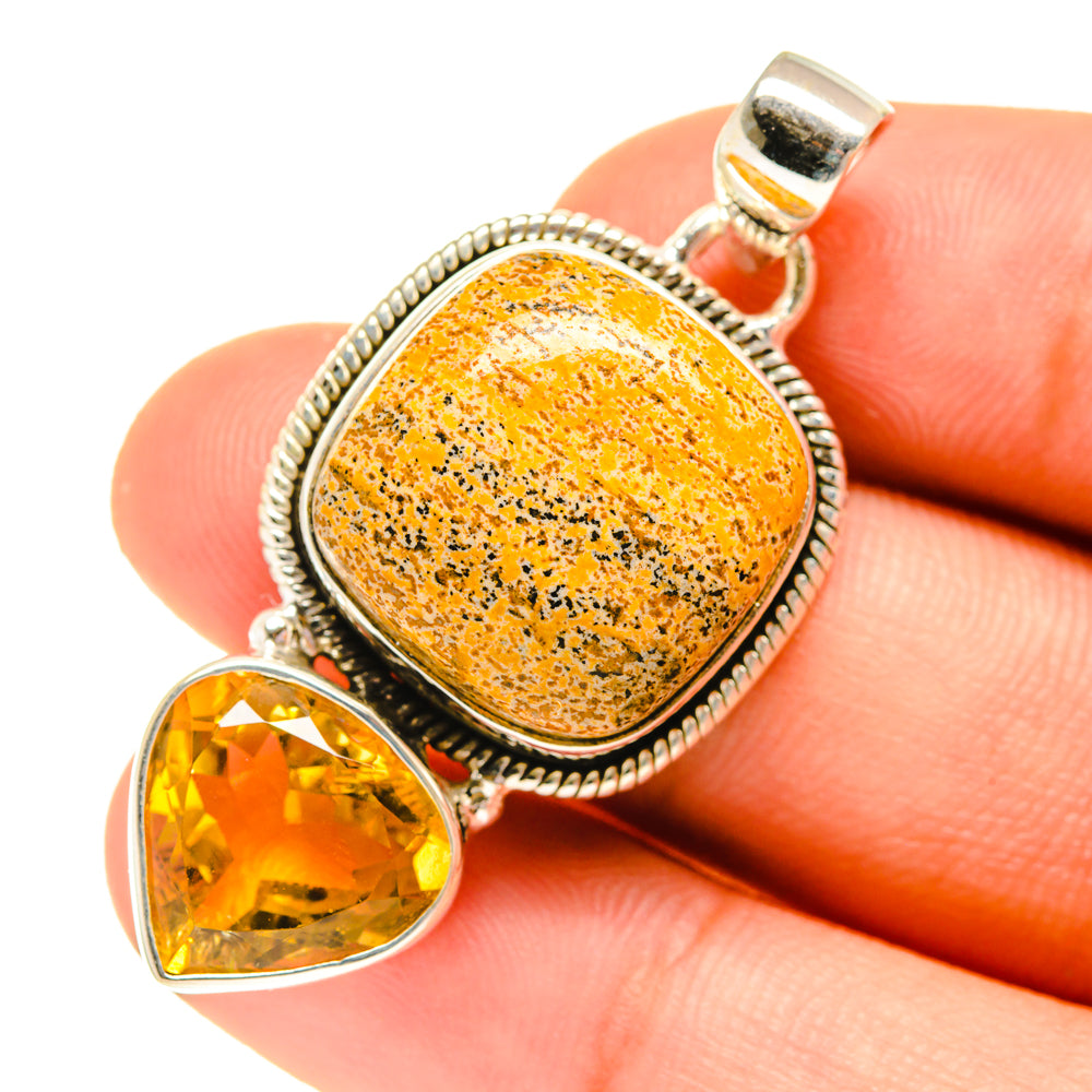 Ocean Jasper Pendants handcrafted by Anasilvercos - PD760712