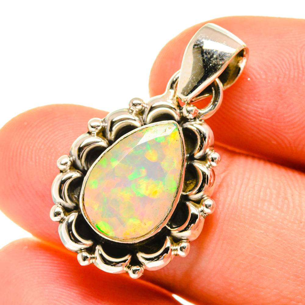 Ethiopian Opal Pendants handcrafted by Anasilvercos - PD760713