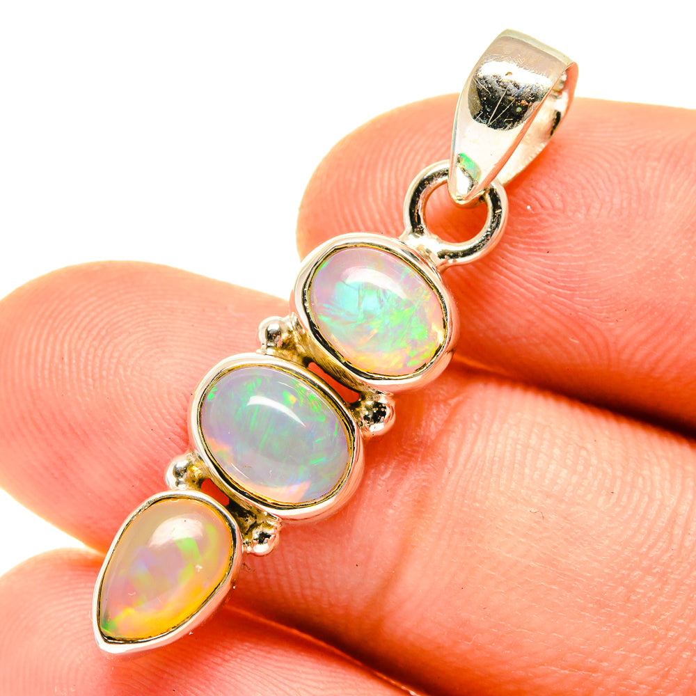 Ethiopian Opal Pendants handcrafted by Anasilvercos - PD760715