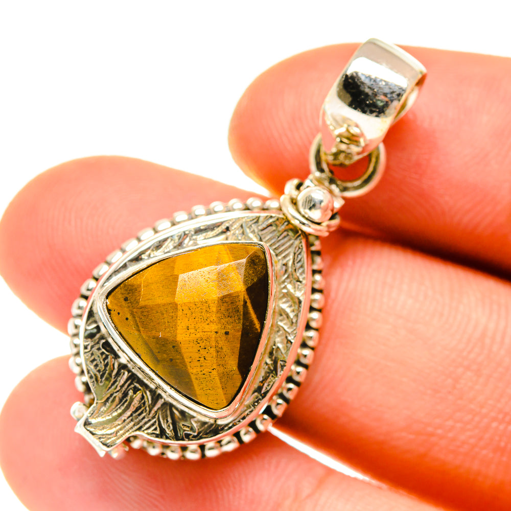 Tiger Eye Pendants handcrafted by Anasilvercos - PD760717