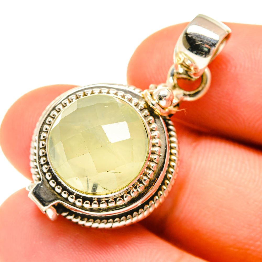 Prehnite Pendants handcrafted by Anasilvercos - PD760719