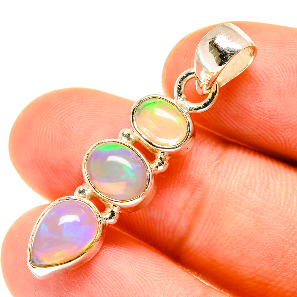 Ethiopian Opal Pendants handcrafted by Anasilvercos - PD760737