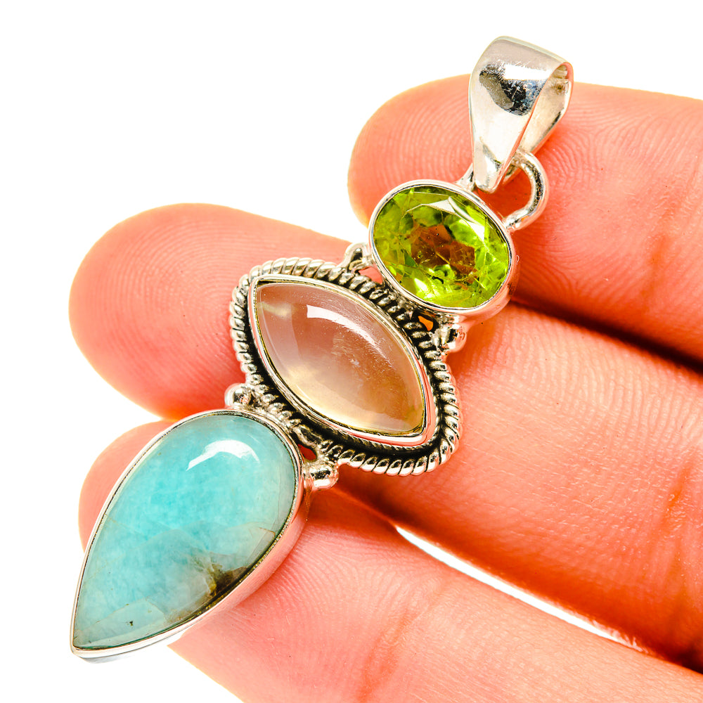 Peruvian Opal Pendants handcrafted by Anasilvercos - PD760741