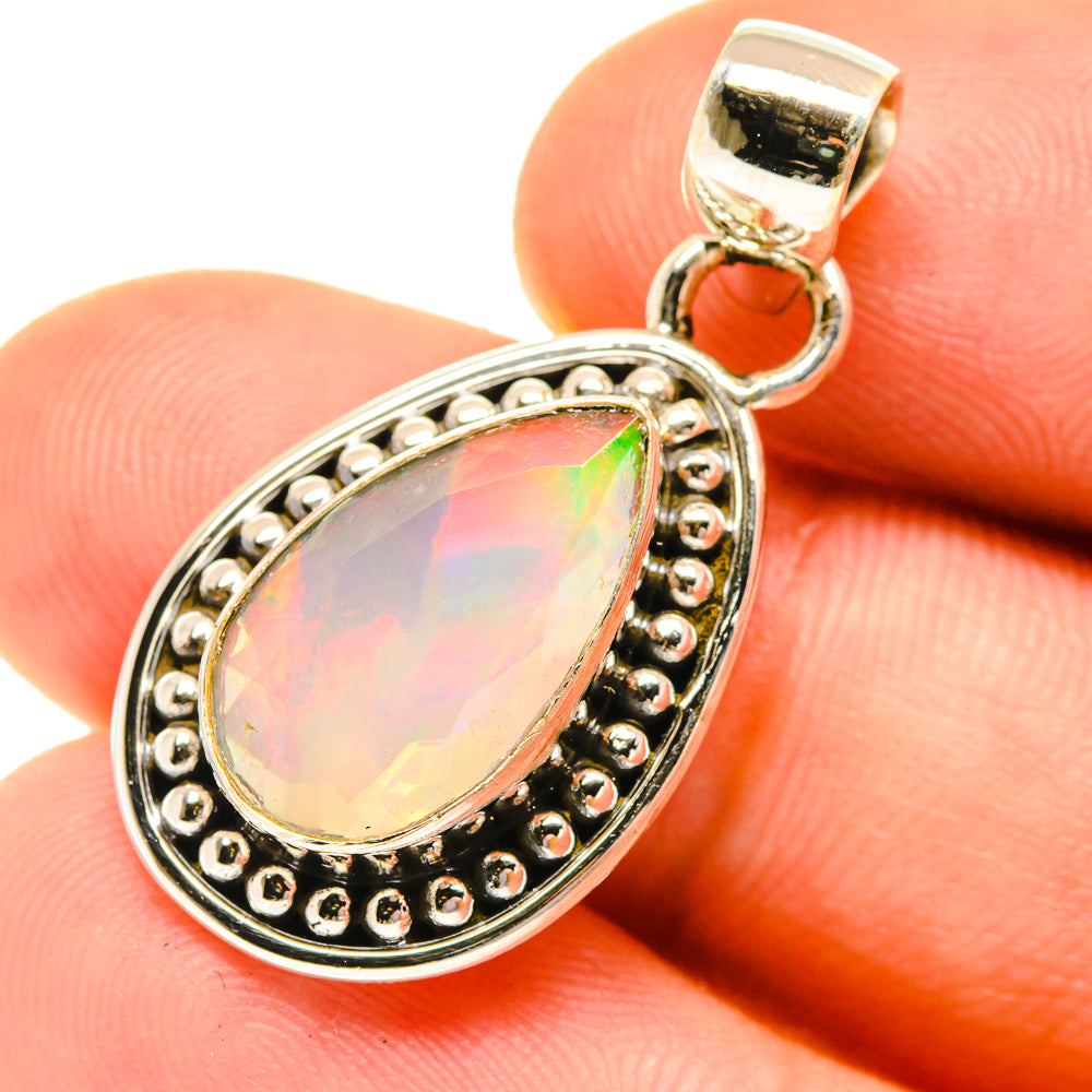 Ethiopian Opal Pendants handcrafted by Anasilvercos - PD760748