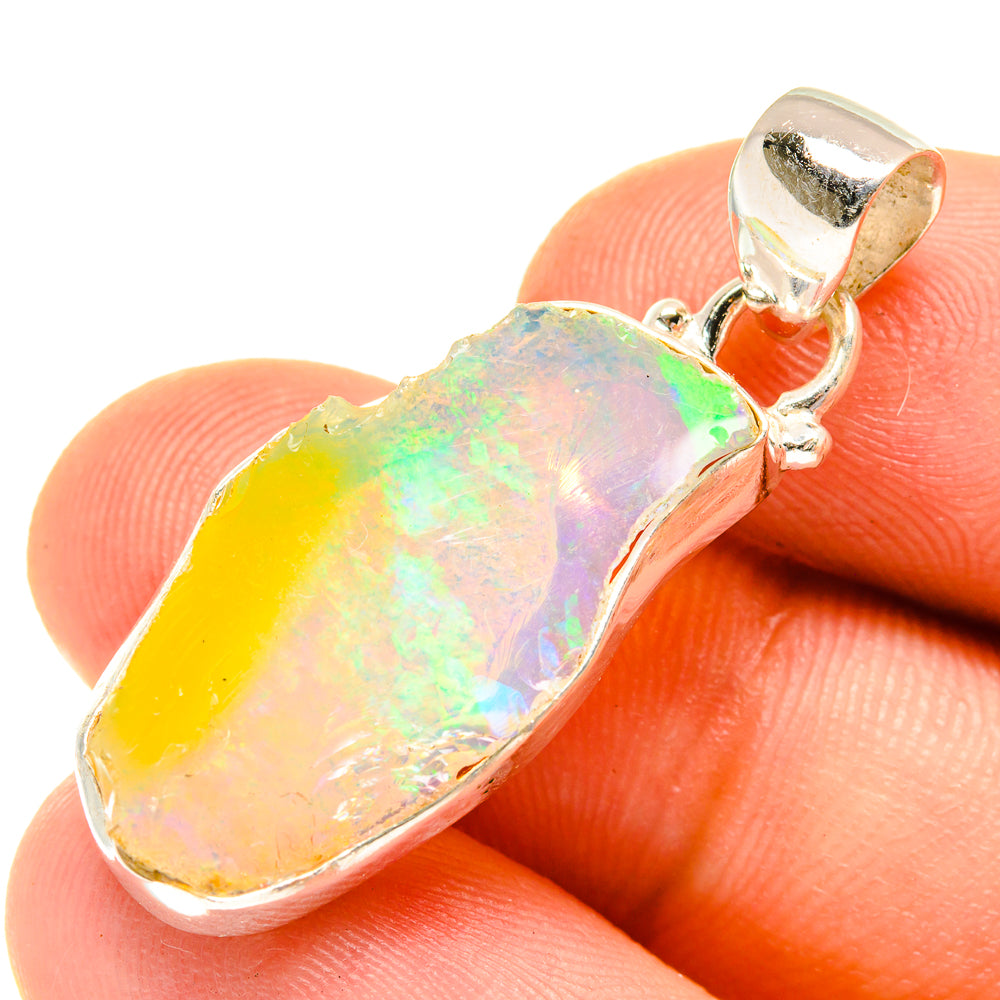 Ethiopian Opal Pendants handcrafted by Anasilvercos - PD760753