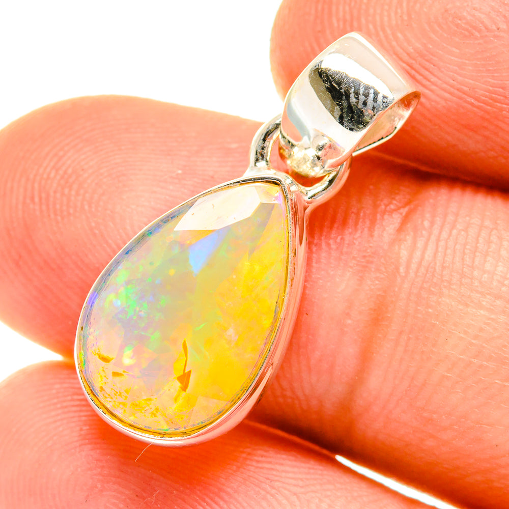 Ethiopian Opal Pendants handcrafted by Anasilvercos - PD760773