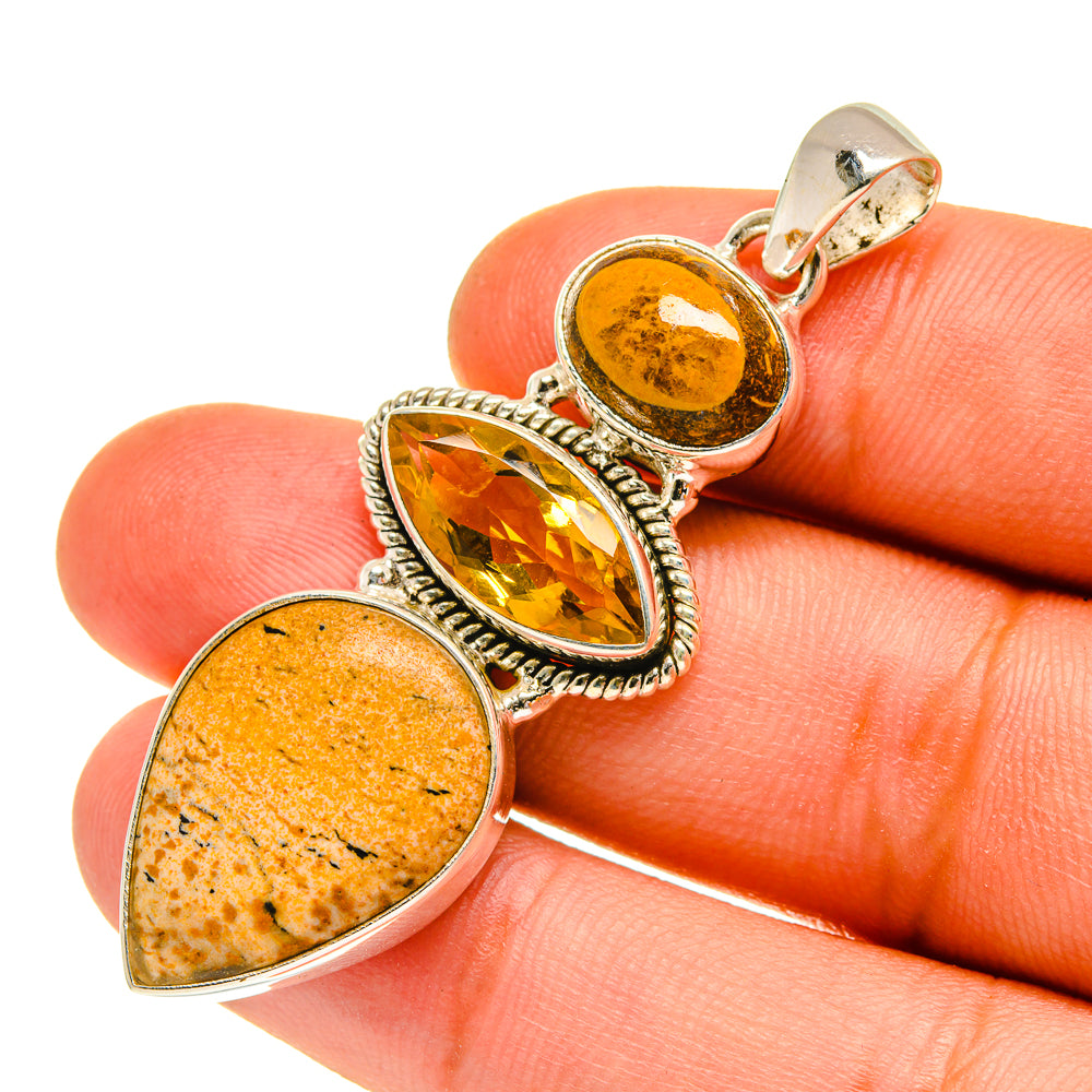 Ocean Jasper Pendants handcrafted by Anasilvercos - PD760774