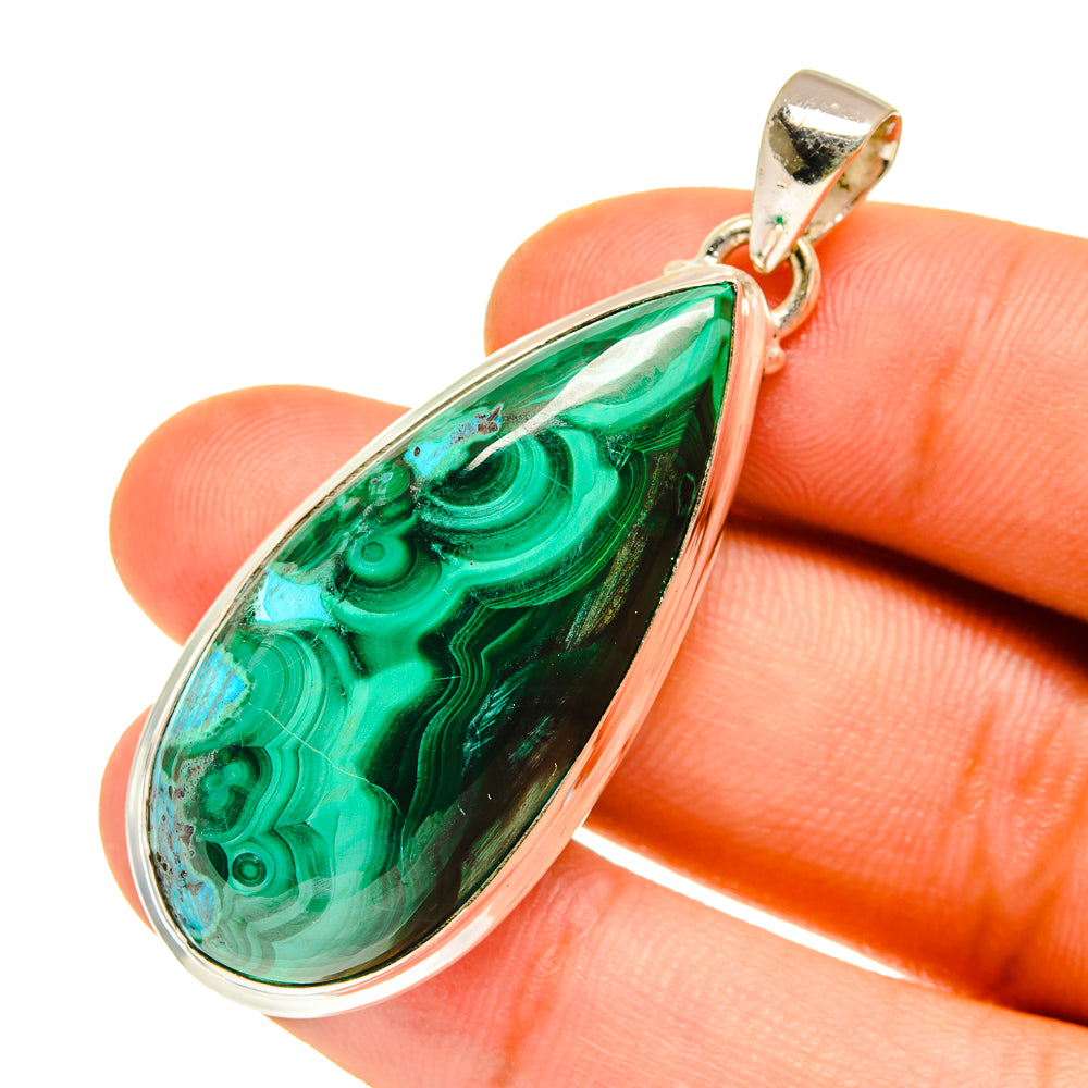 Malachite Pendants handcrafted by Anasilvercos - PD760777