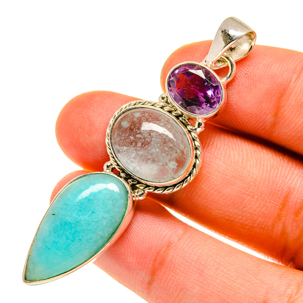 Peruvian Opal Pendants handcrafted by Anasilvercos - PD760782