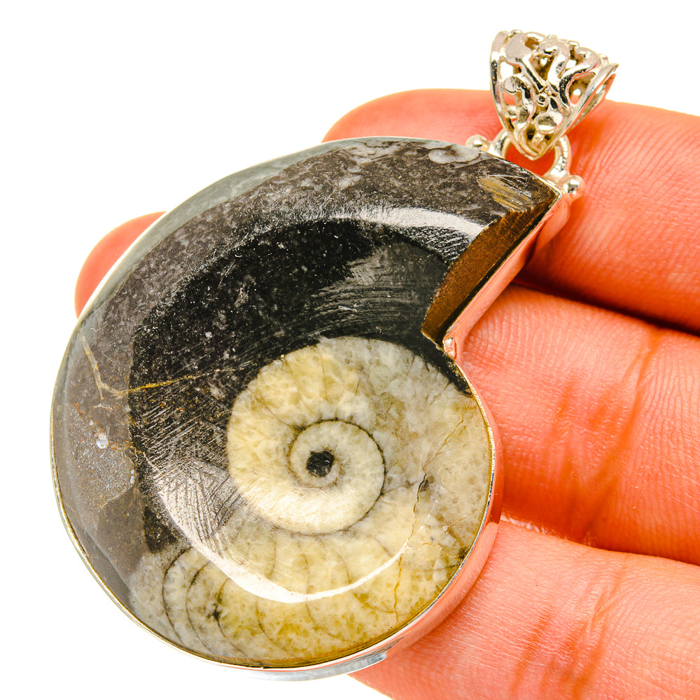 Orthoceras Fossil Pendants handcrafted by Anasilvercos - PD760795