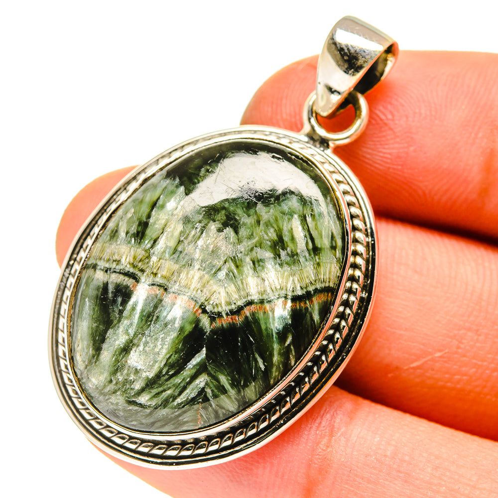 Seraphinite Pendants handcrafted by Anasilvercos - PD760804