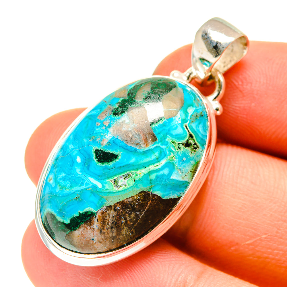 Chrysocolla Pendants handcrafted by Anasilvercos - PD760805